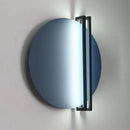 Modern orange and black circular wall lamp for bedroom