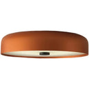 Modern orange and white bowl ceiling lamp for living room