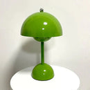 Modern orange bud metal desk lamp bedroom flower dome light