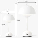 Modern orange bud metal desk lamp bedroom flower dome light