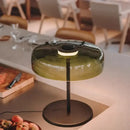 Modern orange glass table lamp bedroom minimalist light