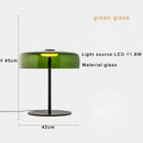 Modern orange glass table lamp bedroom minimalist light