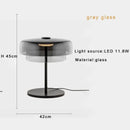Modern orange glass table lamp bedroom minimalist light