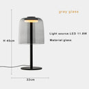 Modern orange glass table lamp bedroom minimalist light