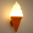 Modern orange ice cream led wall sconce kids bedroom light