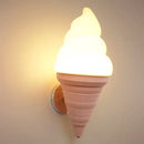Modern orange ice cream led wall sconce kids bedroom light