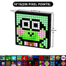Modern orange led pixel display screen gaming room decor