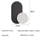 Modern orange & white decorbites led wall lights for living room