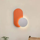 Modern orange & white decorbites led wall lights for living room