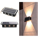 Modern Outdoor Solar Wall Lights with Waterproof Design