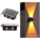 Modern Outdoor Solar Wall Lights with Waterproof Design