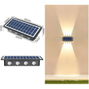 Modern Outdoor Solar Wall Lights with Waterproof Design