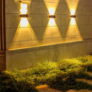 Modern Outdoor Solar Wall Lights with Waterproof Design
