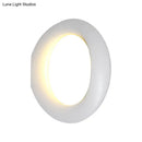 Modern oval black & white led mirror bedroom wall light 110v-120v