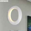 Modern oval black & white led mirror bedroom wall light 110v-120v