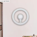 Modern oval black & white led mirror bedroom wall light 110v-120v