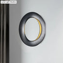 Modern oval black & white led mirror bedroom wall light 110v-120v