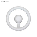 Modern oval black & white led mirror bedroom wall light 110v-120v