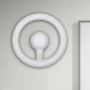 Modern oval black & white led mirror bedroom wall light 110v-120v
