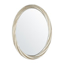 Modern Oval Framed Accent Wall Mirror