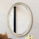 Modern Oval Framed Accent Wall Mirror