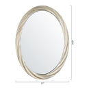 Modern Oval Framed Accent Wall Mirror