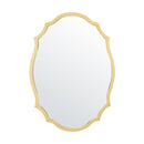 Modern Oval Golden Framed Accent Wall Mirror