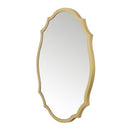 Modern Oval Golden Framed Accent Wall Mirror