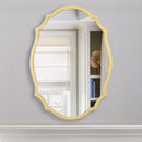 Modern Oval Golden Framed Accent Wall Mirror