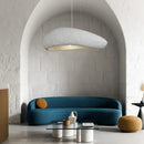 Modern oval gray and gold pendant lights dining room decorbites loft