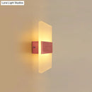 Modern oval rectangular convex led wall sconce bedroom light