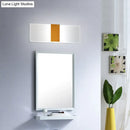 Modern oval rectangular convex led wall sconce bedroom light