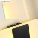 Modern oval rectangular convex led wall sconce bedroom light