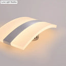 Modern oval rectangular convex led wall sconce bedroom light