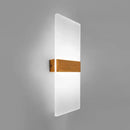 Modern oval rectangular convex led wall sconce bedroom light