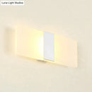 Modern oval rectangular convex led wall sconce bedroom light