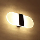 Modern oval rectangular convex led wall sconce bedroom light