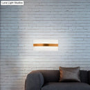 Modern oval rectangular convex led wall sconce bedroom light