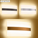 Modern oval rectangular convex led wall sconce bedroom light