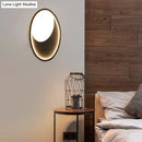 Modern oval white & black led wall lamp bedroom 110v-120v