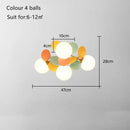 Modern pastel balloon ceiling light fixture for kids bedroom