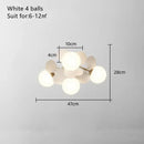 Modern pastel balloon ceiling light fixture for kids bedroom