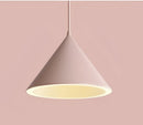 Modern pastel cone pendant light kitchen three lighting methods