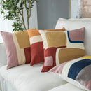 Modern pastel geometric cushion cover living room embroidered pillow case