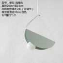 Modern pastel geometric iron pendant light for dining room