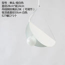 Modern pastel geometric iron pendant light for dining room