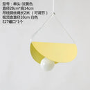 Modern pastel geometric iron pendant light for dining room