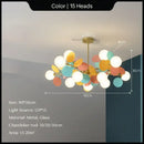 Modern pastel glass hanging ceiling lamp for kids room