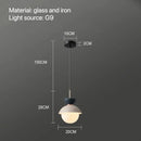Modern pastel matte ceramic glass ball pendant lamp kitchen light