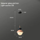 Modern pastel matte ceramic glass ball pendant lamp kitchen light